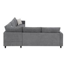 Load image into Gallery viewer, [VIDEO provided] [New] 91*91&quot; Modern Upholstered Living Room Sectional Sofa, L Shape Furniture Couch with 3 Pillows
