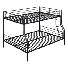 Load image into Gallery viewer, Full XL Over Queen Metal Bunk Bed, Black
