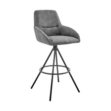 Load image into Gallery viewer, 38" Counter Height Bar Chair - Charcoal / Black
