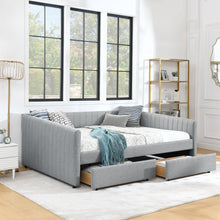 Load image into Gallery viewer, Upholstered Queen Daybed With 2 Drawers
