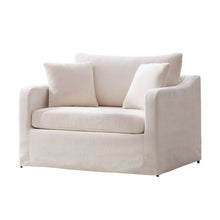 Load image into Gallery viewer, Farmhouse Accent Chair With 2 Bolster Pillows
