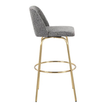 Load image into Gallery viewer, Toriano - Contemporary Fixed Height Barstool With Swivel With Round Footrest (Set of 2)
