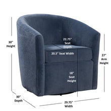 Load image into Gallery viewer, Oaklynn - Barrel Style Swivel Accent Chair

