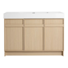 Load image into Gallery viewer, Freestanding Bathroom Vanity With Resin Sink &amp; Soft Close Cabinet Doors
