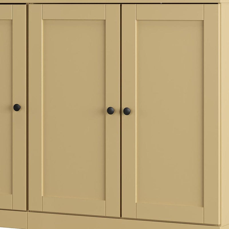 Solid Woodshoe Storage Cabinet (755980) - Yellow