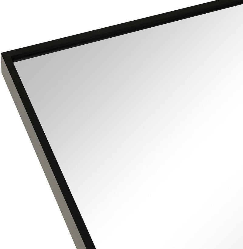 Aluminum Arch Framed Bathroom Vanity Mirror (756074) - Black