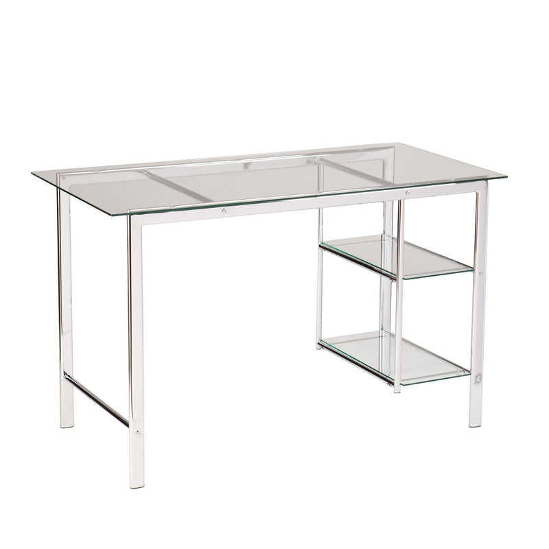 Writing Desk - Clear / Silver