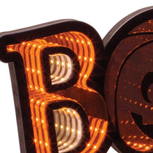 Load image into Gallery viewer, Halloween Tabletop Sign With LED - Orange / Black
