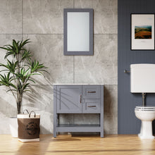 Load image into Gallery viewer, Bathroom Vanity With Mirror And Top Only - Gray
