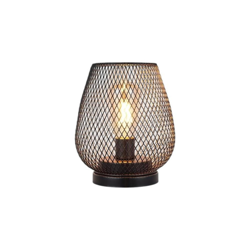 Pierced Novelty Desk Lamp With Novelty Shade (734235) - Brown