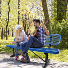 Load image into Gallery viewer, Outdoor Steel Bench With Backrest
