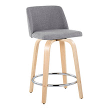 Load image into Gallery viewer, Toriano - Contemporary Fixed Height Counter Stool &amp; Swivel And Round Footrest (Set of 2)
