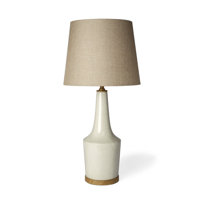 Lamp Base LED With Brown Shade - Brown