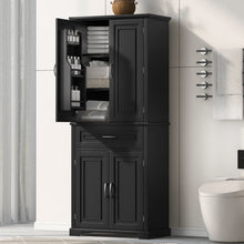 Load image into Gallery viewer, Bathroom Storage Cabinet With Doors And Drawer, Adjustable Shelf
