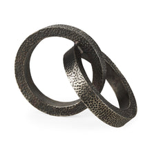 Load image into Gallery viewer, Two Ring Hammered Sculpture - Gray
