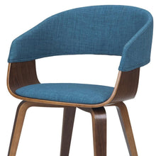Load image into Gallery viewer, Dining Parsons Wood Chair - Blue / Walnut
