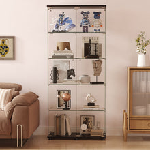 Load image into Gallery viewer, Display Cabinet With Shelf Double Doors And Lock
