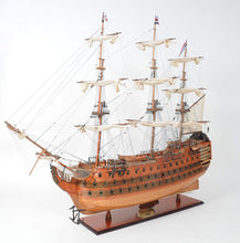 Load image into Gallery viewer, Hand Painted Model Boat Tabletop Sculpture (401840) - Brown
