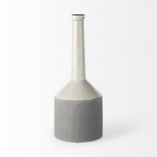 Load image into Gallery viewer, Tall Jug Vase - Gray / White
