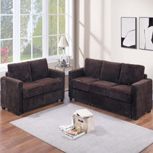 Load image into Gallery viewer, 2 Piece Contemporary Style Sofa Set With Matching Pillows
