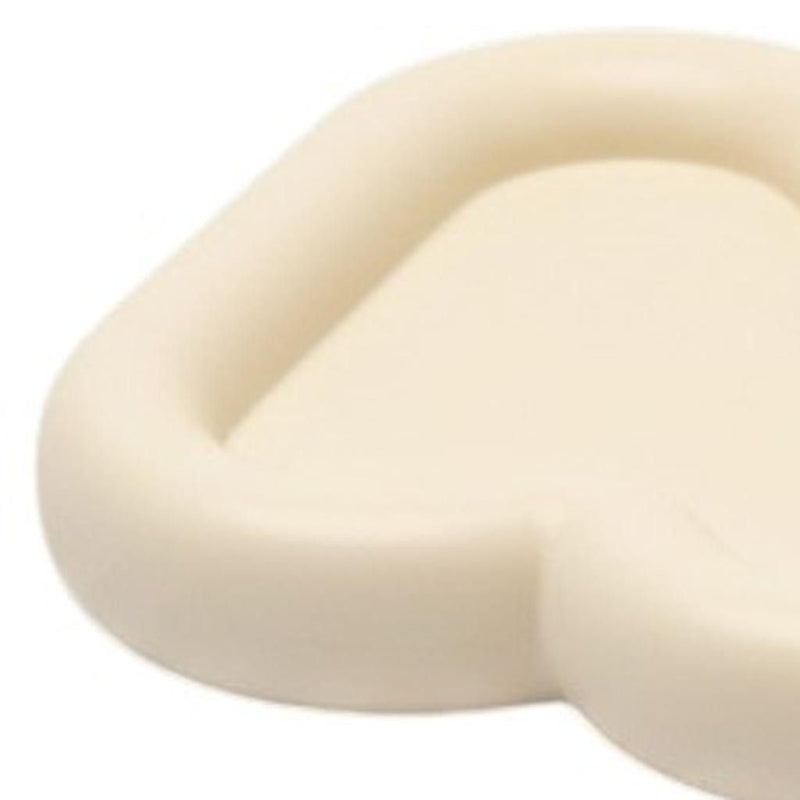 Resin Handmade Curvy Scalloped Trinket Tray - Light Yellow