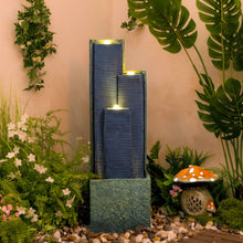 Load image into Gallery viewer, 3 Tier Waterfall Fountain With LED Lights - Gray
