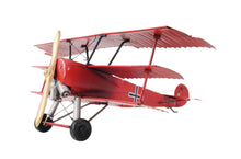 Load image into Gallery viewer, c1916 Baron Fokker Triplane Model Sculpture - Red
