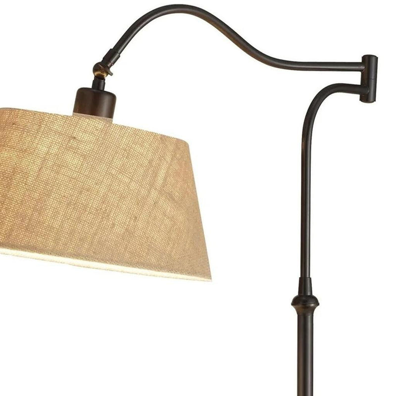 Metal Swing Arm Adjustable Table Lamp - Dark Bronze