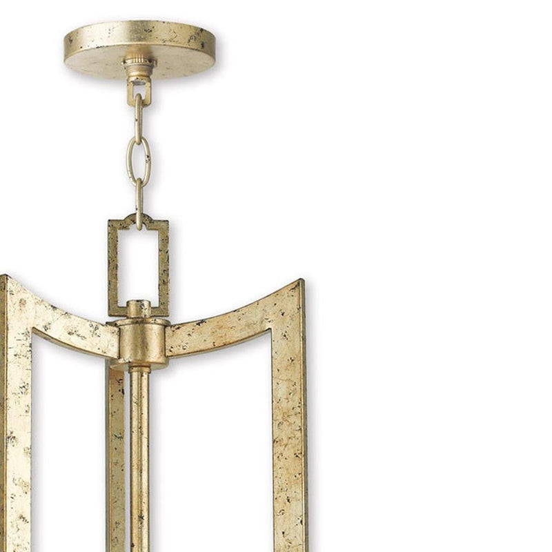 26" Six Light Dimmable Chandelier With Shades - Gold
