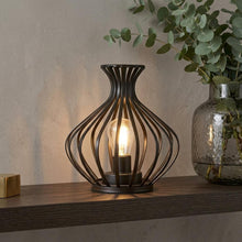 Load image into Gallery viewer, Pierced Novelty Desk Lamp With Novelty Shade (734230) - Black
