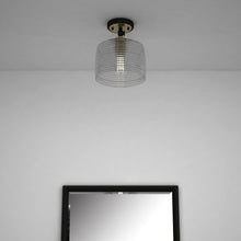 Load image into Gallery viewer, Shaded Dimmable Flush Chandelier With Shades - Gray
