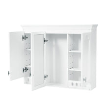 Load image into Gallery viewer, Wall Mount Mirror Cabinet With Adjustable Shelves, Soft Closing Hinges
