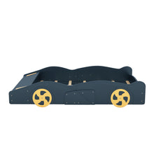 Load image into Gallery viewer, Race Car Shaped Platform Bed With Wheels And Storage
