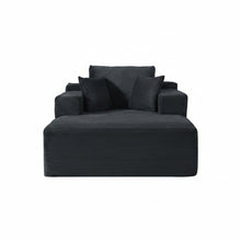 Load image into Gallery viewer, Convertible Chaise Lounge Chair With Wide Armrest &amp; Throw Pillows
