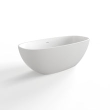 Load image into Gallery viewer, Soaking Bathtub, Freestanding, Solid Surface - Matte White
