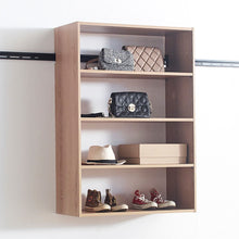 Load image into Gallery viewer, Devi - Wall Mounted Wood Closet System With Modular Design And Ample Storage
