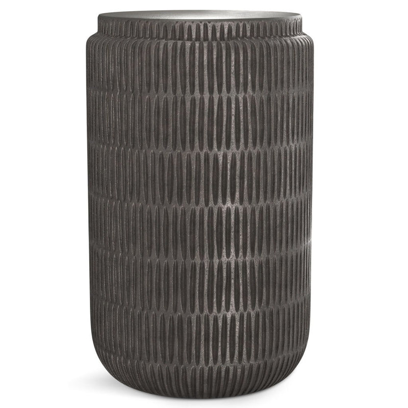 22" Aluminum Round End Table - Graphite