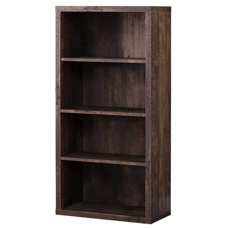 Adjustable Four Tier Bookcase - Brown