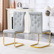 Load image into Gallery viewer, Elegant Design Alligator Skin Upholstered Dining Chairs
