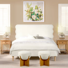 Load image into Gallery viewer, Stockholm - Modern Wavy Headboard Platform Bed
