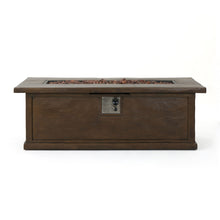 Load image into Gallery viewer, Transitional Rectangular Outdoor Propane Fire Pit With 50,000 Btu
