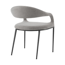 Load image into Gallery viewer, Polyester Open Back Dining Arm Chairs (Set of 2) - Gray
