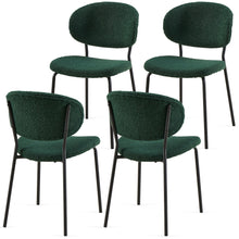 Load image into Gallery viewer, Boucle Dining Chairs, Dining Chairs With Metal Legs For Dining Room, Kitchen, Living Room
