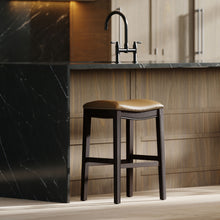 Load image into Gallery viewer, Modern Stool &amp; Nail Head Detailing
