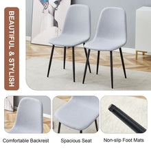 Load image into Gallery viewer, Modern Medieval Style Cushioned Side Chairs Set With Metal Legs For Kitchens

