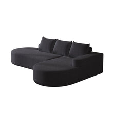 Load image into Gallery viewer, Modern Curved Sofa, L-Shaped Modular Sectional Set With 3 Pillows
