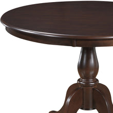 Load image into Gallery viewer, 42" Rounded Solid Manufactured Wood Pedestal Base Dining Table - Espresso
