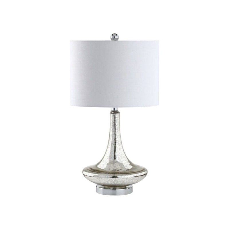 26" Novelty Table Lamps With Drum Shades (Set of 2) - Silver