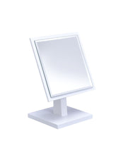 Load image into Gallery viewer, Rectangle Makeup Shaving Tabletop Mirror - White
