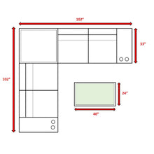 Load image into Gallery viewer, Modern Patio Rattan Sectional Set With Cushions
